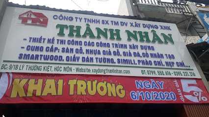 Công Ty TNHH SX TM DV Xây Dựng Xuất Nhập Khầu Thành Nhân - 9/1B Lý Thường Kiệt, Thị Trấn Hóc Môn, Huyện Hóc Môn, 9/1B Lý Thường Kiệt, Thị trấn Hóc Môn, Huyện Hóc Môn, Thành phố Hồ Chí Minh