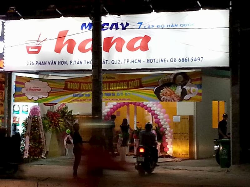 Quán Mì cay Hana - Quận 12, 256 Phan Văn Hớn, Phường Tân Thới Nhất, Quận 12, Thành phố Hồ Chí Minh