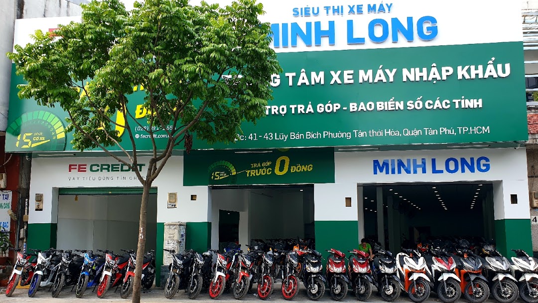 Siêu thị xe máy Minh Long - Quận Tân Phú, 41 Lũy Bán Bích, Phường Tân Thới Hòa, Quận Tân Phú, Thành phố Hồ Chí Minh